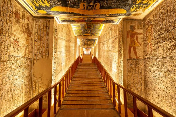 Inside the pyramid